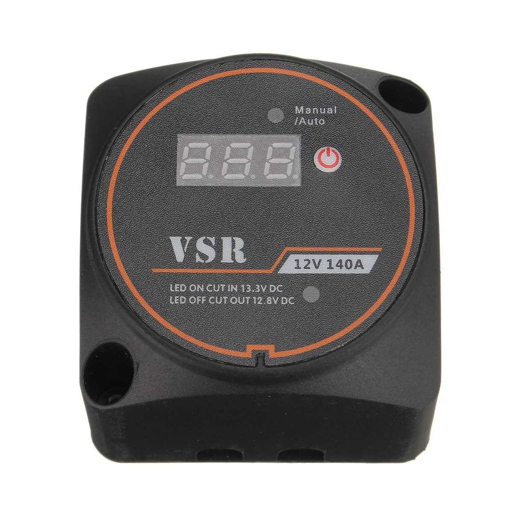 Combinador inteligente de baterías con voltímetro y selector