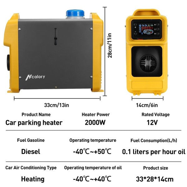 Calefactor diesel portátil 2KW