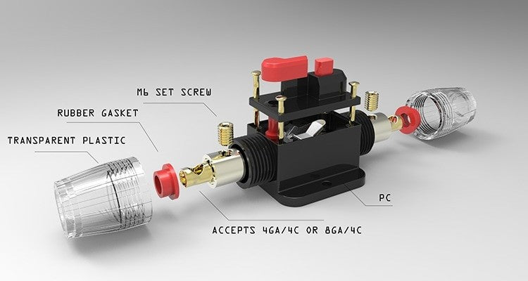 Fusible reseteable lineal 12-24V DC 30A