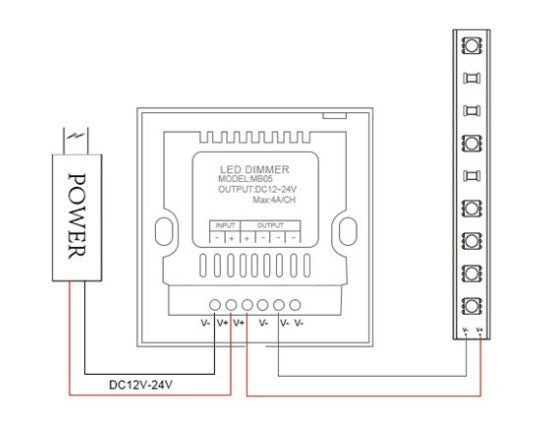 Dimmer 12v con memoria