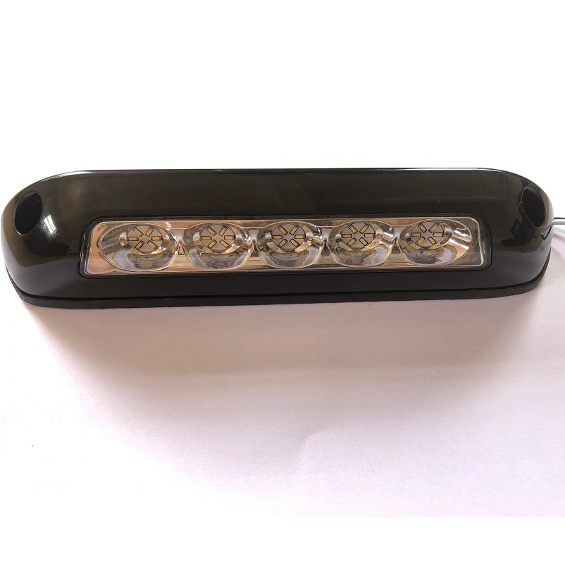 Foco led iluminación lateral para camper Negro