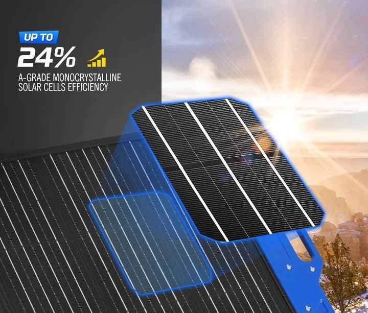 Panel solar plegable 100W Jackery y ecoflow