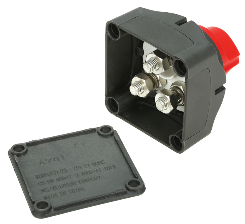 Selector de doble batería de 12V/24V, conmutador principal de batería de 300A, interruptor de 4 posiciones para doble batería