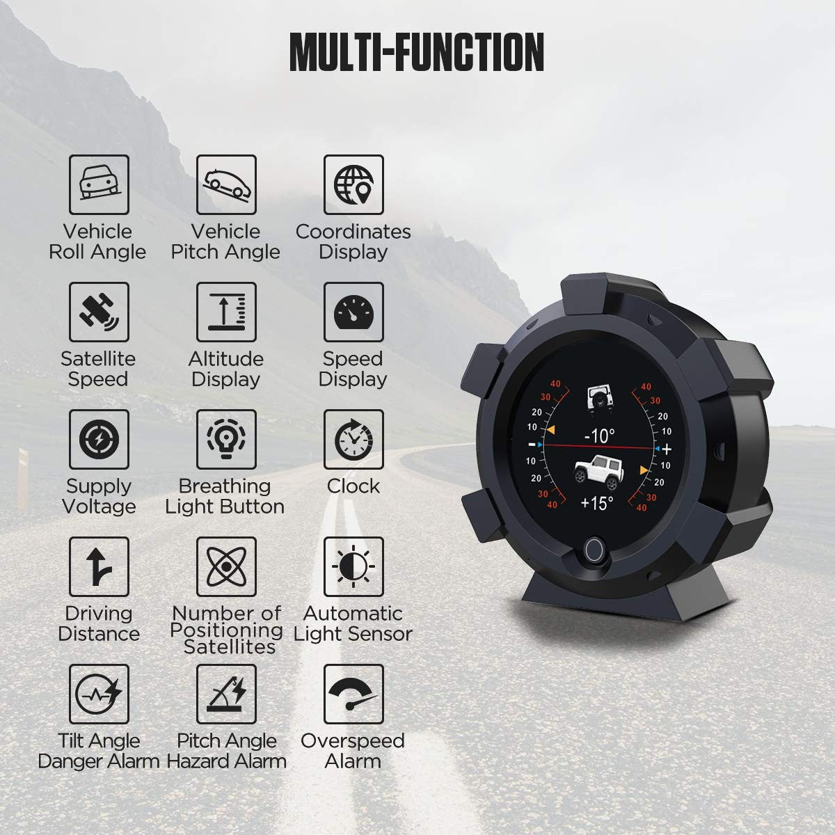 AUTOOL X95 Inclinómetro GPS Velocímetro
